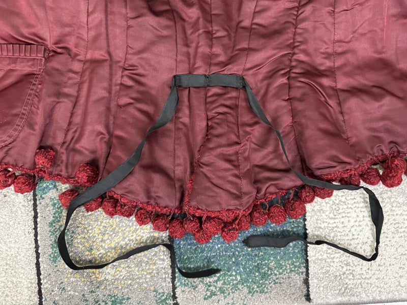 Viktorianische rote Wolljacke, ca. 1888
