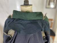 Antikes Edwardianisches Spazierkleid ca. 1912 – Gestreifte Mode des frühen 20. Jahrhunderts