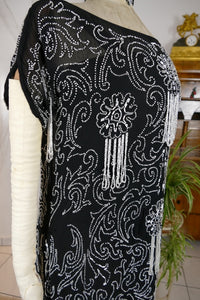 Besticktes Flapper-Kleid, Frankreich, ca. 1925