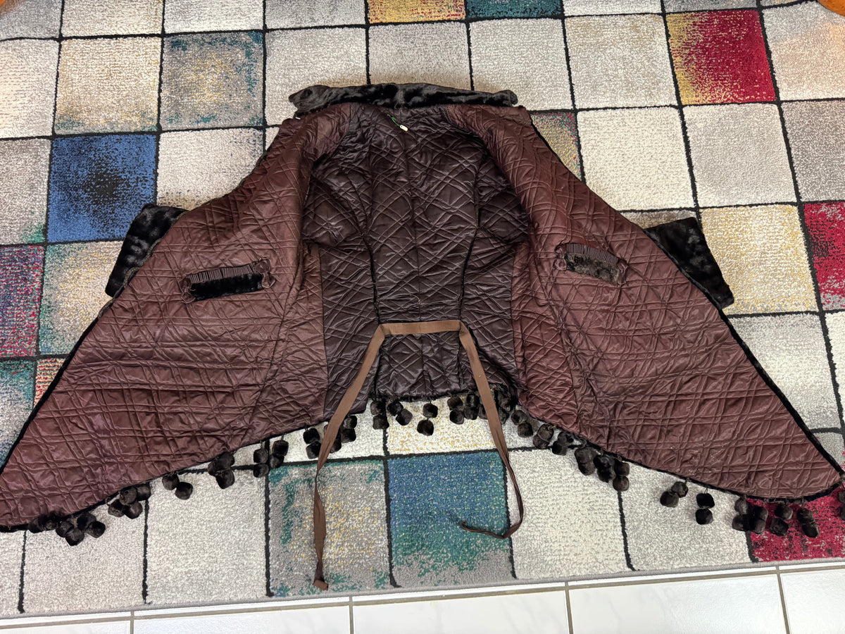 Antiker viktorianischer Dolman aus Samt, ca. 1880