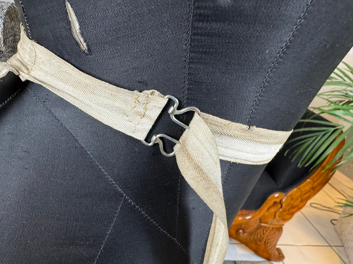 American Braided Wire Co. Wire Work Bustle – Victorian Two‑Coil Dress Support with Label