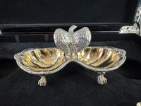 SY & Wagner Silver Salt Cellars – Prince Wilhelm, Emperor Wilhelm II, ca. 1880