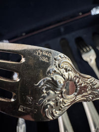 Couverts en argent doré, service Rococo, Empereur Guillaume II