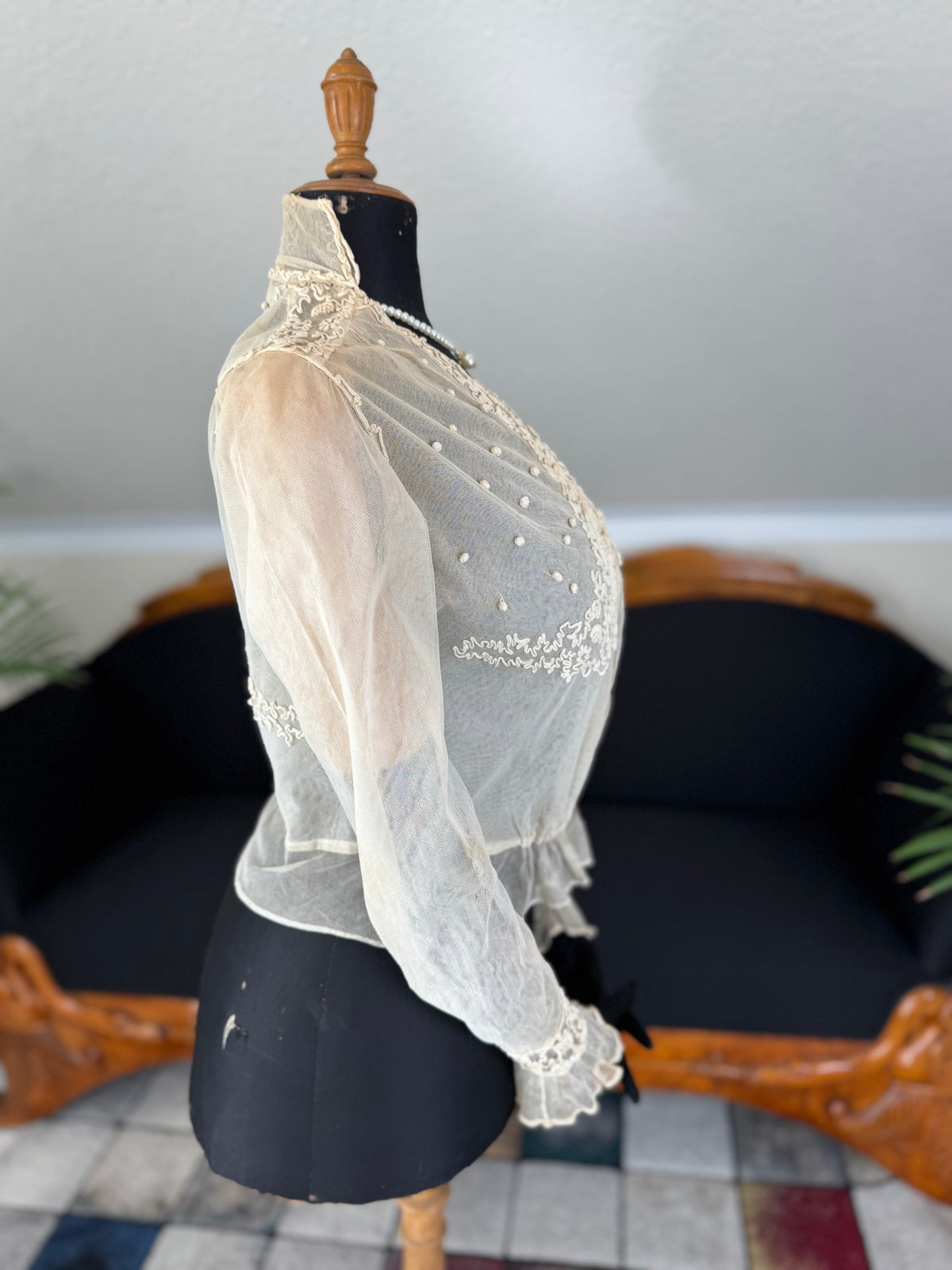 Bluse mit Soutache-Applikation, ca. 1915