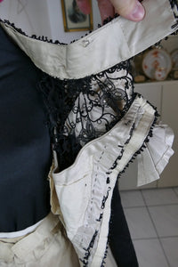 Victorianisches Abendkleid, ca. 1893 – Originaler Antik-Abendkleid aus den 1890er Jahren