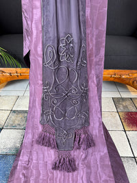 Rare 1911 Edwardian Half‑Mourning Dress by Kate Riley