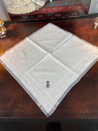 ROYAL Antiquitätensammlung von Trauer-Taschentüchern, 19 Stück mit Württemberg-Monogrammen, um 1900