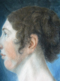Paar Empire-Pastellporträts, 1813 – L.H. Hessel, Nürnberg, Kunst des frühen 19. Jahrhunderts
