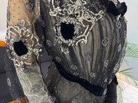 MARC WALTER Außergewöhnliches Abendkleid ca. 1904 – Pariser Couture-Meisterwerk aus Spitze, Tüll und Samt