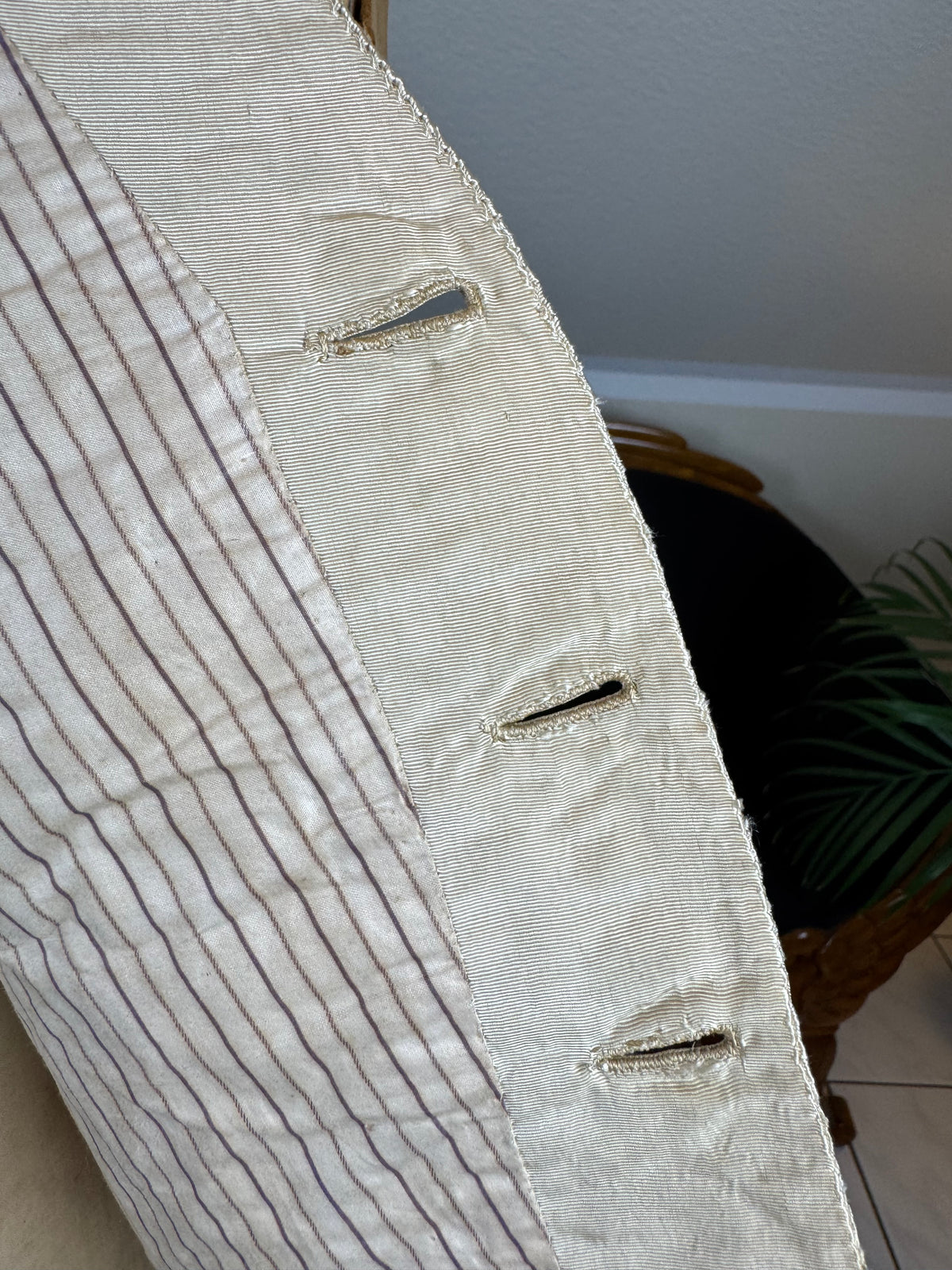 Georgian Cream Silk Embroidered Waistcoat, England ca. 1790 – Vibrant Antique Menswear