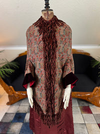 Antiker viktorianischer Paisley-Dolman, ca. 1880