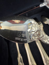 Couverts en argent doré, service Rococo, Empereur Guillaume II