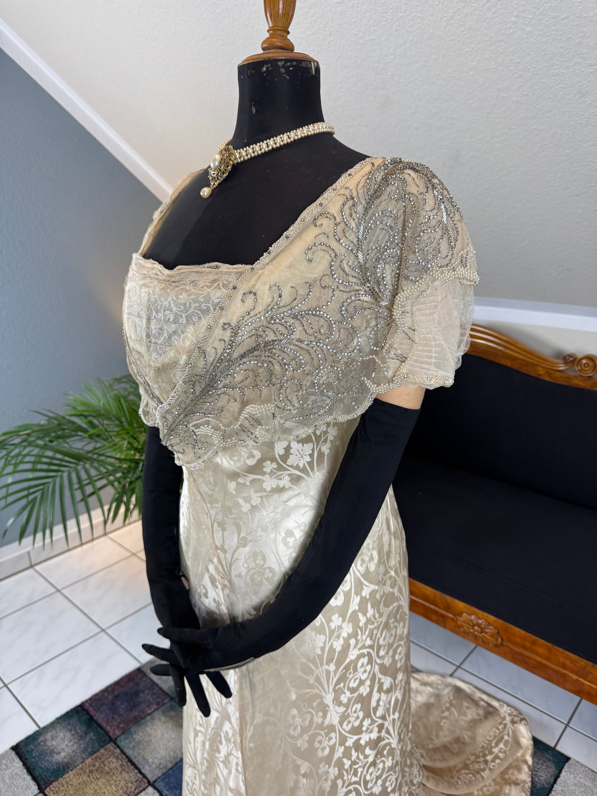 Antique 1911 Wedding & Reception Ensemble by Reville & Rossiter London, Lady Gillman Provenance