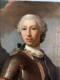 Höfisches Rokoko-Porträt eines Wiener Paares, ca. 1760 – Österreichische Adelsmalerei des 18. Jahrhunderts