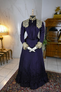 Antique Silk Visiting Gown, ca. 1898