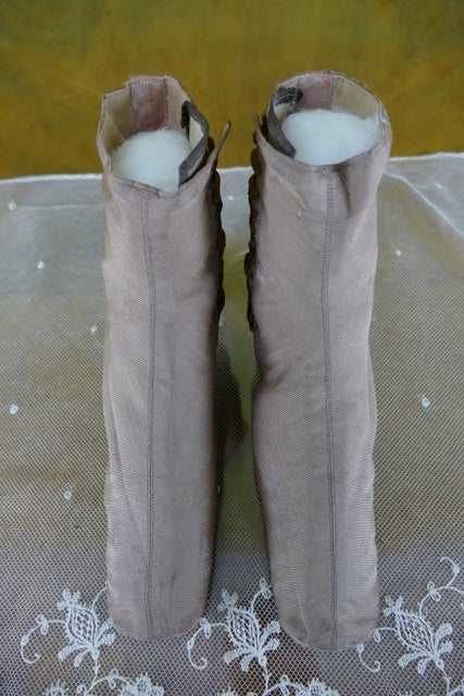 Braune Stiefel mit seitlicher Schnürung, Bürgerkriegszeit, ca. 1860–1865