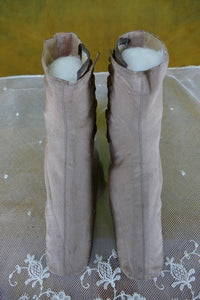 Braune Stiefel mit seitlicher Schnürung, Bürgerkriegszeit, ca. 1860–1865