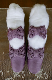 Antique Lilac Leather Evening Shoes by OPPERMANN, Berlin, ca. 1867–1870