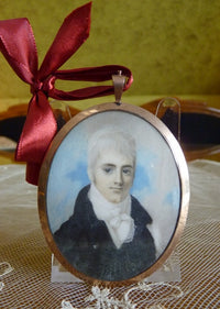 Klassizistisches Porträtmedaillon, ca. 1800