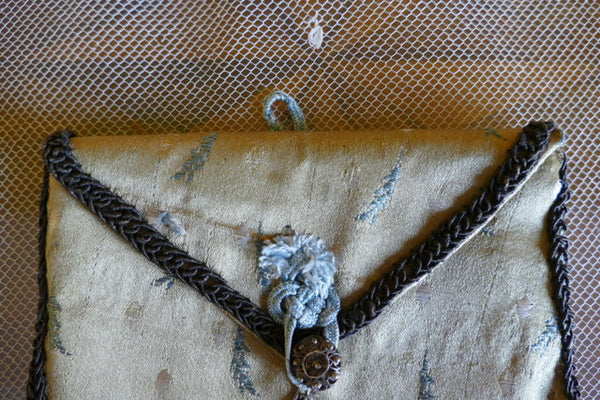 Porte-monnaie en soie rococo antique, vers 1795