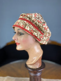 Bedruckte Boudoir-Haube, ca. 1900