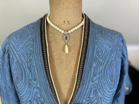 Antike blaue Edwardianische Jacke, ca. 1910 - Jugendstilmode