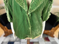 1925 green velvet jacket