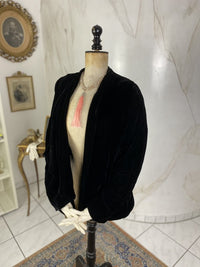 1928 black velvet evening jacket 