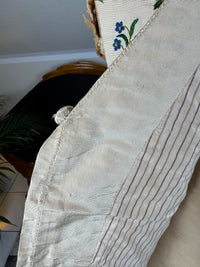 Georgian Cream Silk Embroidered Waistcoat, England ca. 1790 – Vibrant Antique Menswear