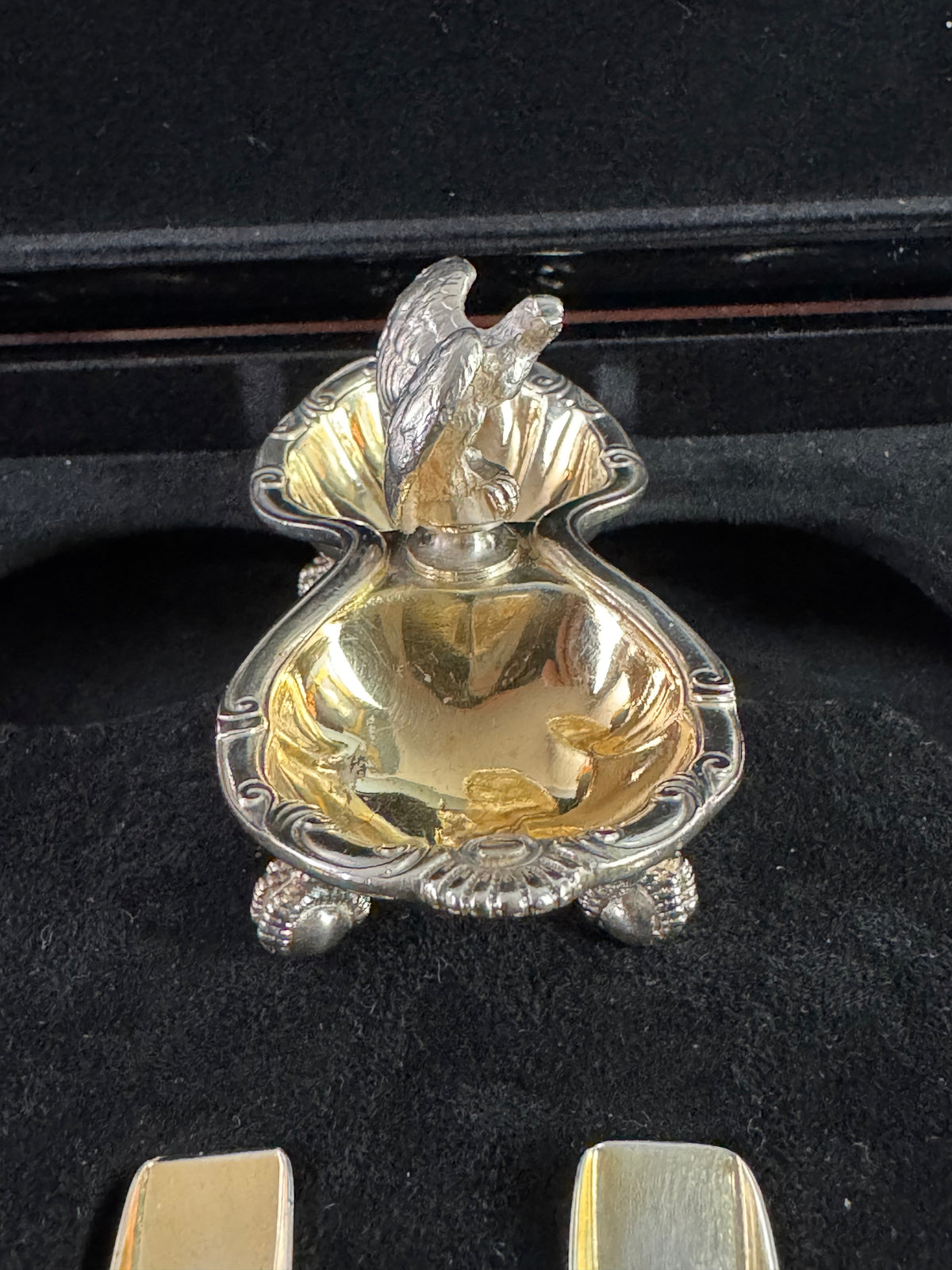 SY & Wagner Silver Salt Cellars – Prince Wilhelm, Emperor Wilhelm II, ca. 1880