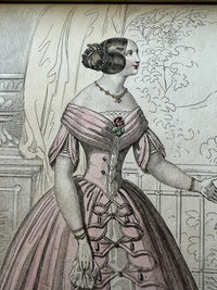 Antikes Biedermeier Abendkleid ca. 1845 – Österreichisches Brokatkleid