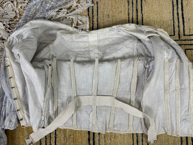 Antikes zweiteiliges Edwardianisches Sommerkleid, ca. 1903