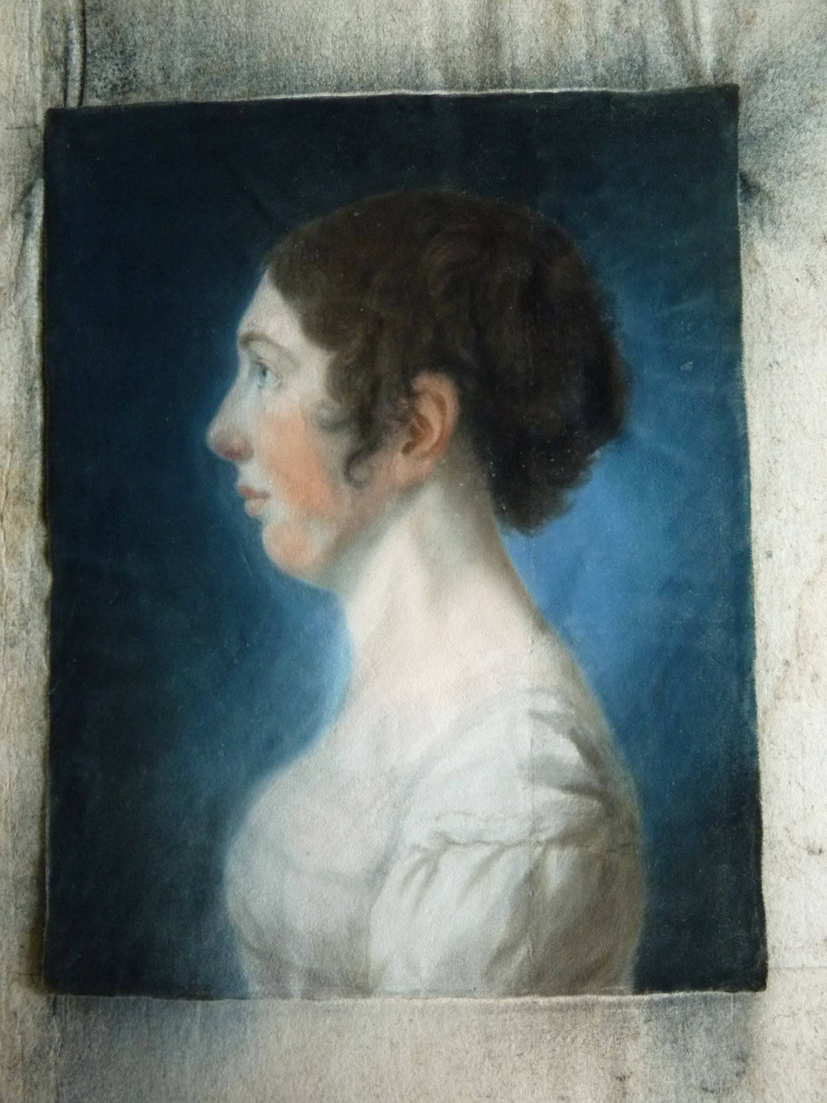 Paar Empire-Pastellporträts, 1813 – L.H. Hessel, Nürnberg, Kunst des frühen 19. Jahrhunderts
