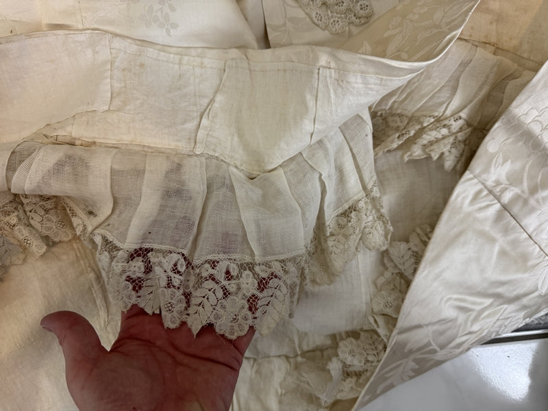 SCOTT Antikes Abendkleid aus Seide, Liverpool, ca. 1890