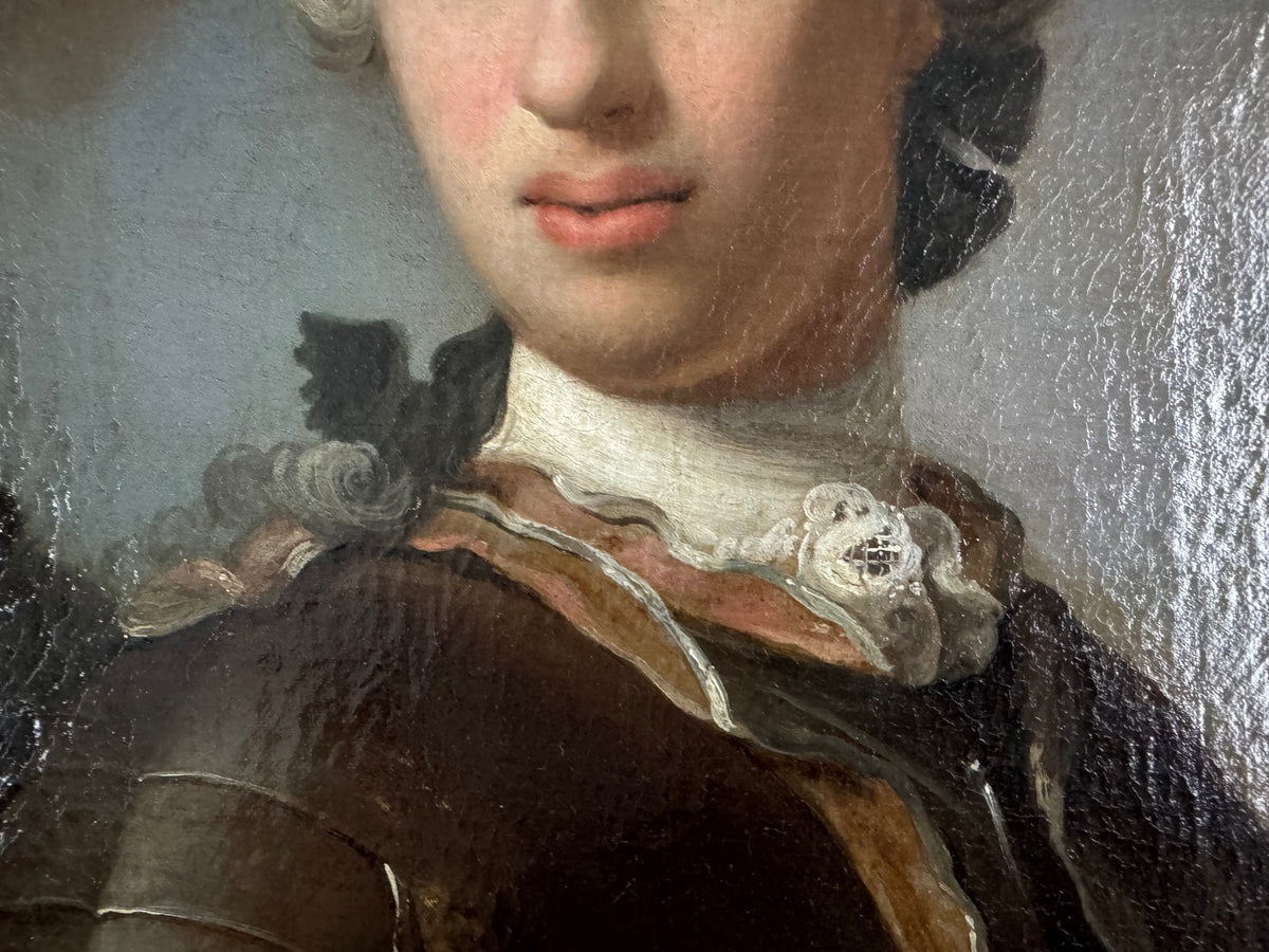 Höfisches Rokoko-Porträt eines Wiener Paares, ca. 1760 – Österreichische Adelsmalerei des 18. Jahrhunderts