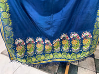 Rokoko-Eleganz in Spitalfields-Seide – Antike Stola, ca. 1790