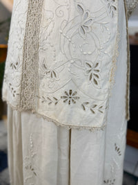 Antique Four‑Piece Edwardian Walking Dress ca. 1910 – Linen, Lace & Lady Gillman Provenance