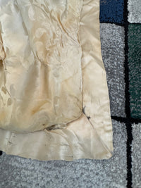 Evening Dress 1912 – Cream Silk Brocade with Lace & Crepe Drapes by M. E. Humble, Court Dressmaker, Lady Gillman Provenance