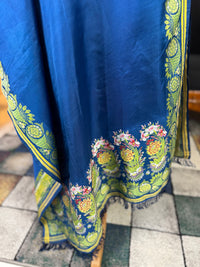 Rokoko-Eleganz in Spitalfields-Seide – Antike Stola, ca. 1790