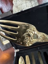 Couverts en argent doré, service Rococo, Empereur Guillaume II