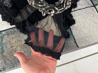 MARC WALTER Außergewöhnliches Abendkleid ca. 1904 – Pariser Couture-Meisterwerk aus Spitze, Tüll und Samt
