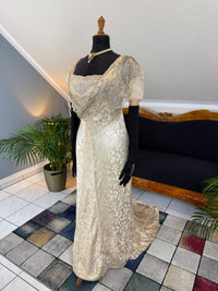 Edwardian wedding ensemble by Reville & Rossiter London with original box, shoes and accessories, Lady Gillman provenance, 1911