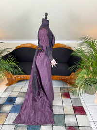 Rare 1911 Edwardian Half‑Mourning Dress by Kate Riley