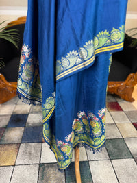 Rokoko-Eleganz in Spitalfields-Seide – Antike Stola, ca. 1790
