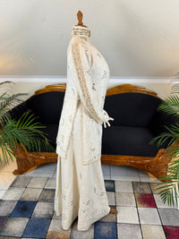 Antique Four‑Piece Edwardian Walking Dress ca. 1910 – Linen, Lace & Lady Gillman Provenance