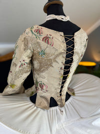 Seltenes Rokoko-Mieder, ca. 1765 – handgenähtes französisches Kleidungsstück aus dem 18. Jahrhundert