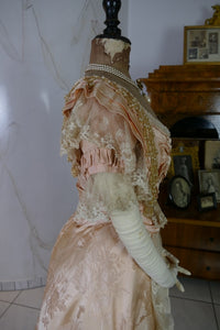 LARUE Ballkleid, Bordeaux-Biarritz, ca. 1898