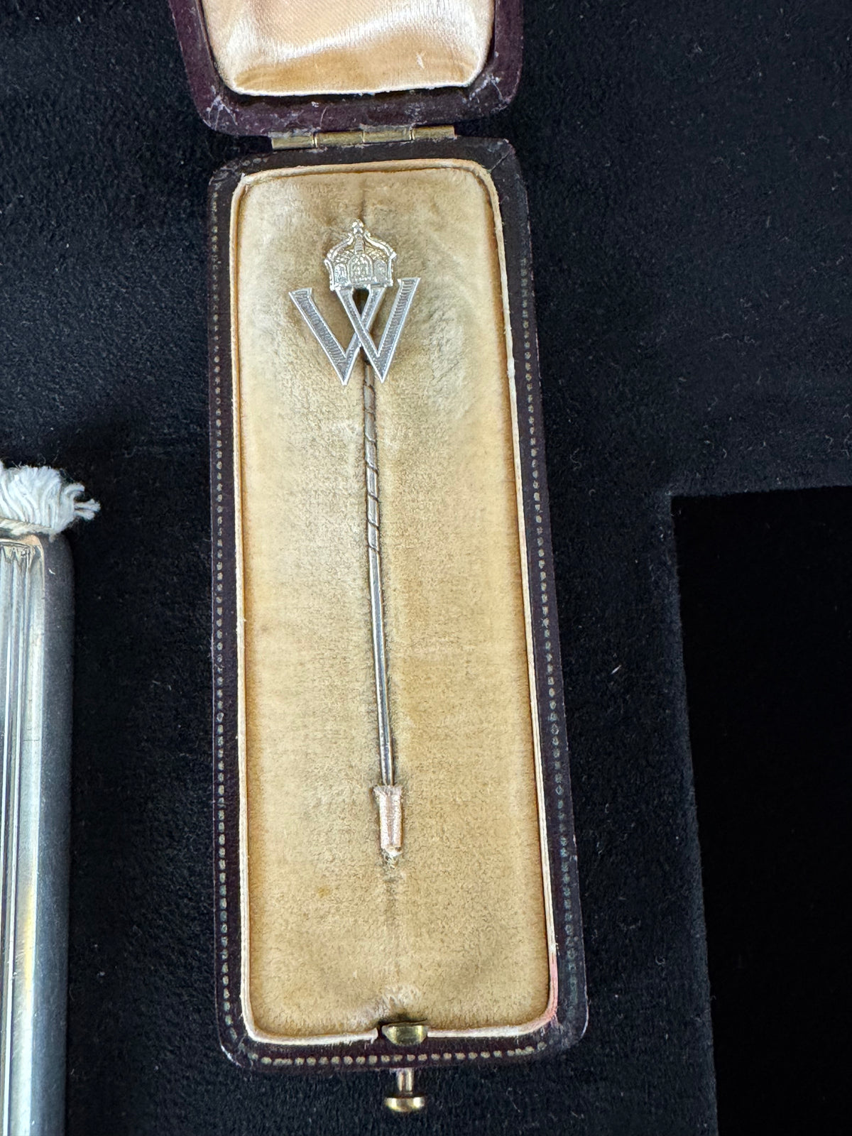 Crown Prince Wilhelm of Prussia Memorabilia Set with Silver Cigarette Case