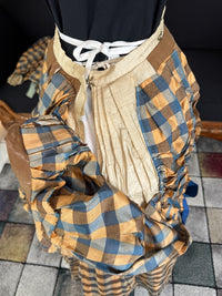 Antikes viktorianisches Krocketkleid, ca. 1888 – Sportensemble aus dem 19. Jahrhundert