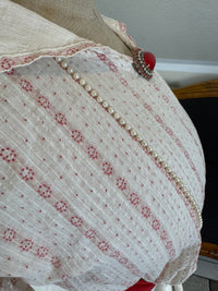 Natural Fiber Day Ensemble – Linen Skirt, Cotton Blouse & Leather Shoes
